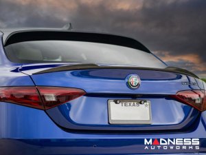 Alfa Romeo Giulia Trunk Spoiler - Carbon Fiber - QV Style - MADNESS